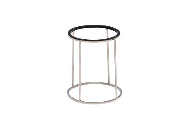 RVS Buffetverhoger Middelhoog  Ø 22/24 x 28 cm