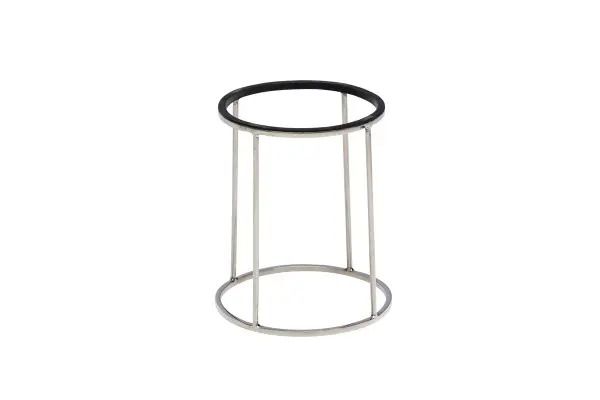 RVS Buffetverhoger Middelhoog  Ø 22/24 x 28 cm