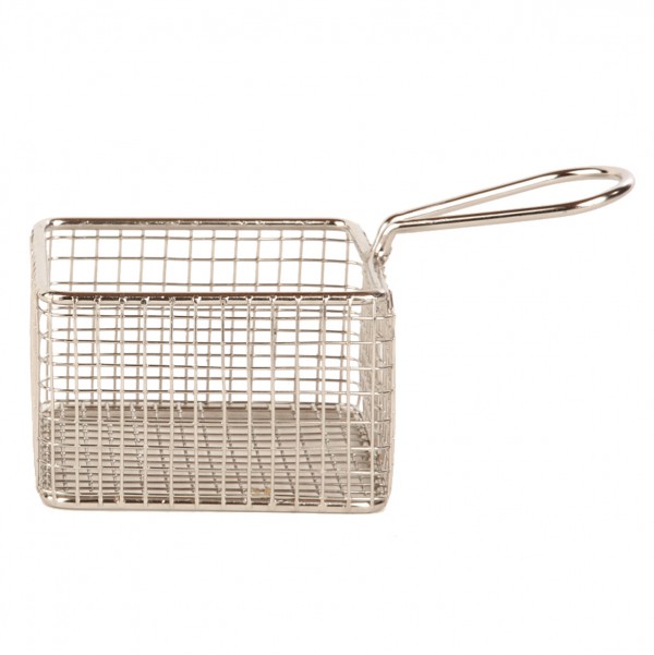 RVS Vierkant Mandje  9.5 x 9.5 x 6 cm