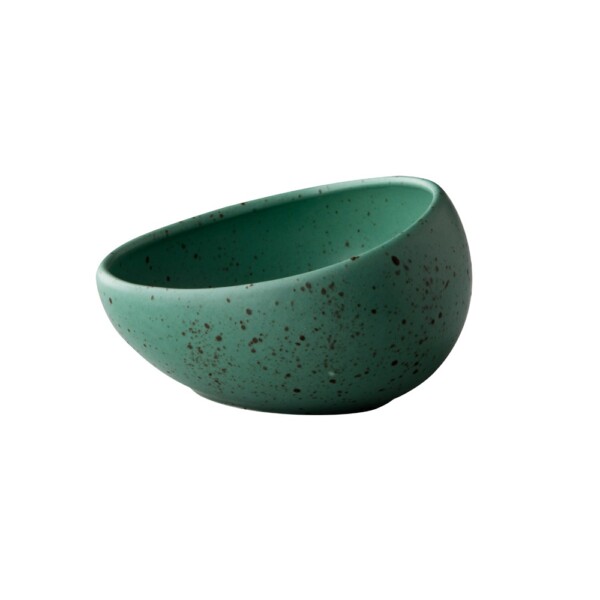 Kom Schuin M Mat <br /> Groen Tinto <br /> Q Authentic <br /> Ø 10 x 6.7/3.6 cm