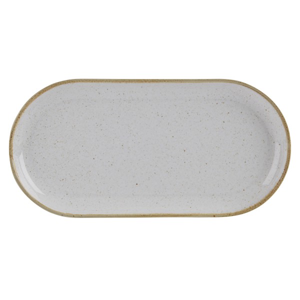 Smal Ovaal Bord Stone <br /> 30 x 15 cm