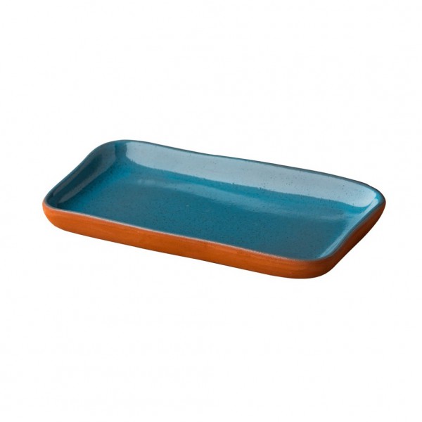 Snack Tapas Bord Blauw <br /> Stoneheart <br /> Ø 19 x 11.2 x 1.8 cm