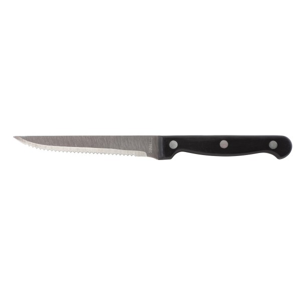 Steakmes Zwart <br /> Handvat 22 cm