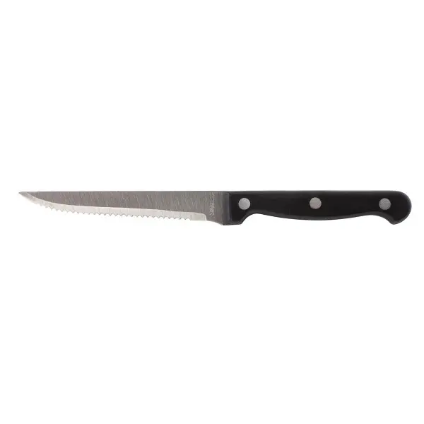 Steakmes Zwart <br /> Handvat 22 cm