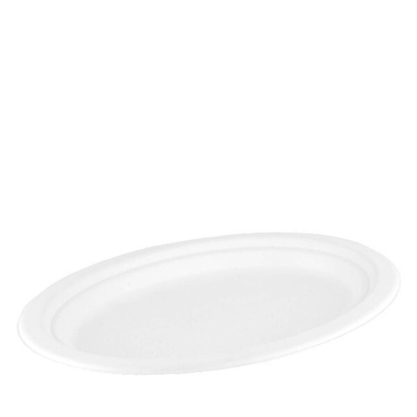 Suikerriet Bord ovaal <br /> 26.3 x 19 cm (50 stuks)