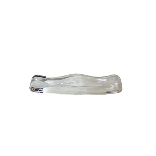 Bestekhouder glas white swirl 10,5 x 2,5 x 1,5 cm