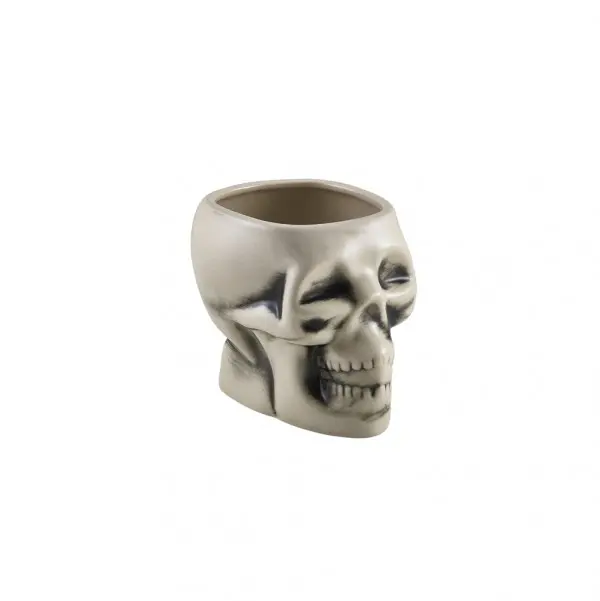 Tiki Skull Mok Wit  (400 ml) Ø 9.5 x 11.3 cm