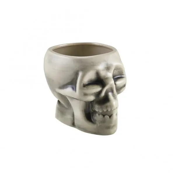 Tiki Skull Mok Wit  (800 ml) Ø 13.5 x 12 cm