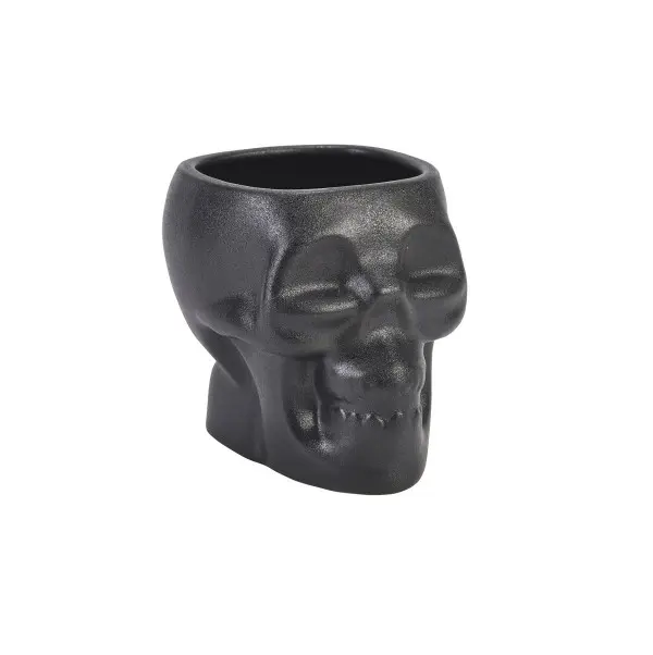 Tiki Skull Mok Zwart  (800 ml) Ø 13.5 x 12 cm