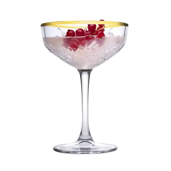 Timeless Champagneglas <br /> Met Gouden Rand (270 ml)