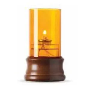 Tudor Clear Amber Dark Wood (per stuk)