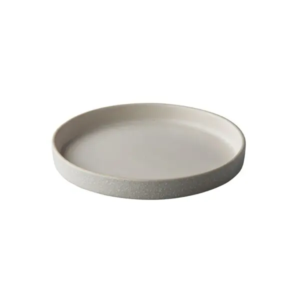 Tweezijdig Bord Met <br /> Opstaande Rand <br /> Wit Bristol Q Raw <br /> Ø 17 x 2 cm
