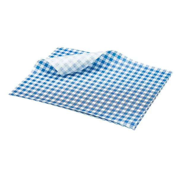 Vetvrij Papier "Cubes Blue/White" <br /> (per 1000) 25 x 20 cm