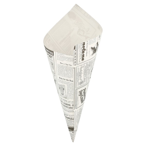Vetvrij Papier Puntzak "Times" (250 gr.) <br /> (per 250) 29.5 x 21 cm