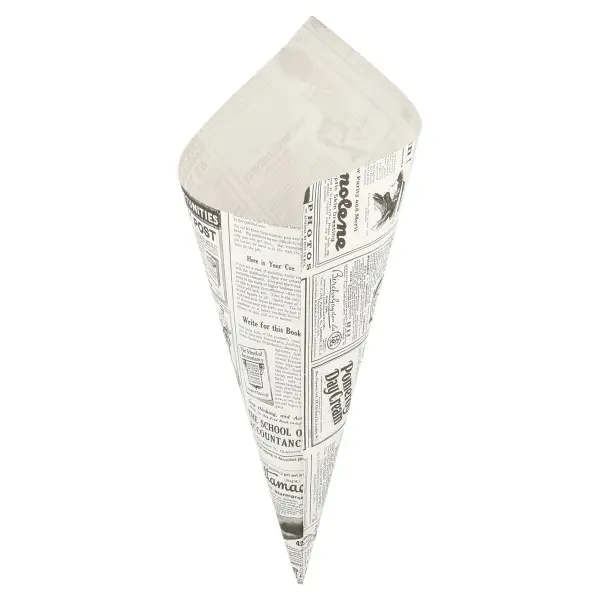 Vetvrij Papier Puntzak "Times" (250 gr.) <br /> (per 250) 29.5 x 21 cm