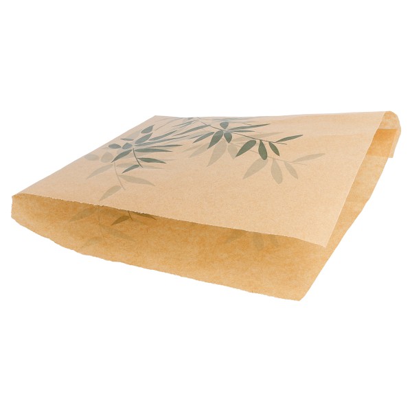 Vetvrij Papier Frietzakje <br /> "Feel Green" (per 500) <br /> 18 x 17 cm