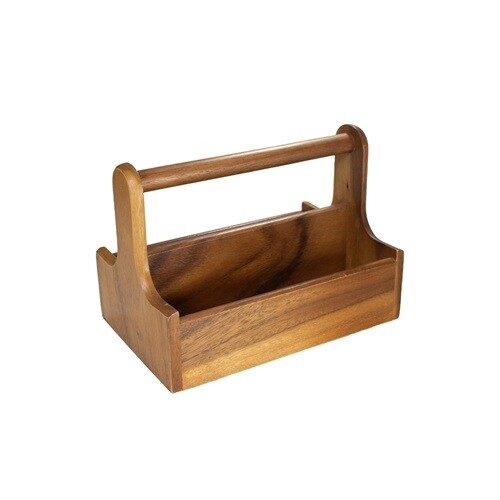 Tafelcaddy L mangohout 25 x 16 x 18 cm