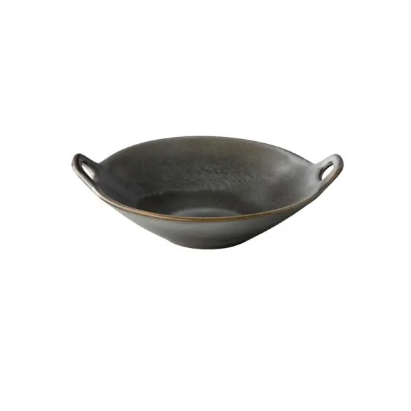 Wok Schaal Grijs Woq <br /> 23.5 x 27.5 x 6 cm
